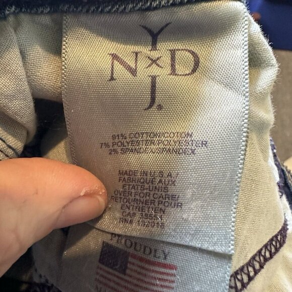 Not Your Daughters Jeans NYDJ Marilyn Ankle Jeans Distressed Med Wash Size 8 - Picture 7 of 10